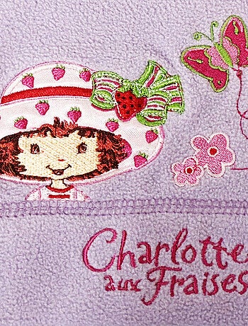 Bonnet enfant Charlotte aux fraises parme