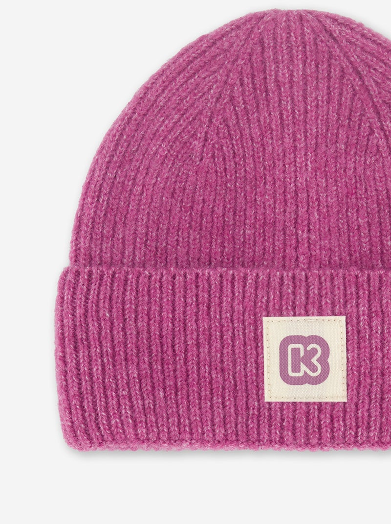 Bonnet enfant en maille - Kiabi Violet - Kiabi
