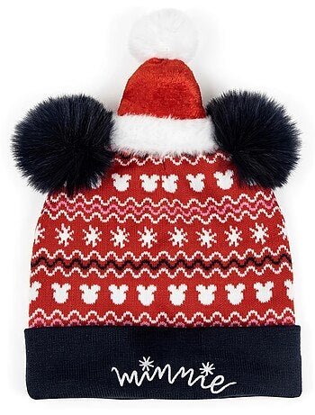 Bonnet enfant tricoté minnie mouse disney
