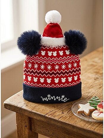 Bonnet enfant tricoté minnie mouse disney