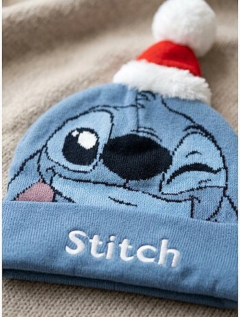 Bonnet enfant tricoté stitch disney