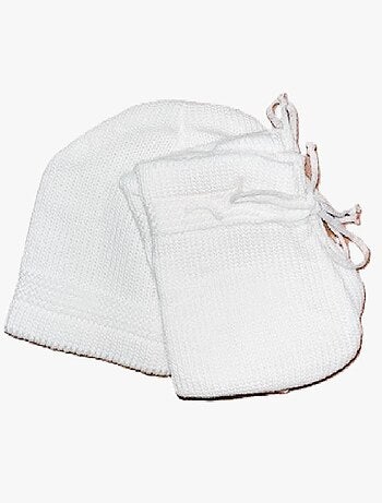 Bonnet et Chaussons Tricot bébé Les Chatounets