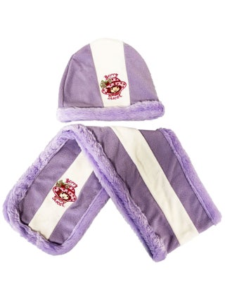 Bonnet et écharpe Charlotte aux fraises