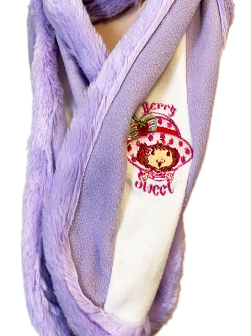 Bonnet et écharpe Charlotte aux fraises Violet - Kiabi