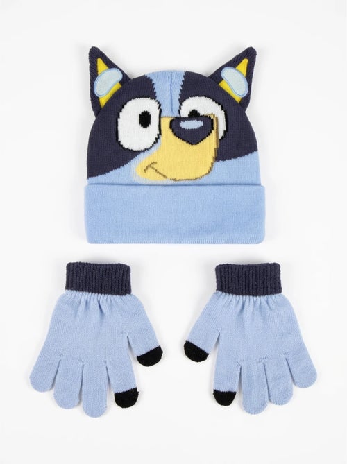 Bonnet et gants enfant en acrylique doux bluey - Kiabi Bonnet et gants enfant en acrylique doux bluey - Kiabi