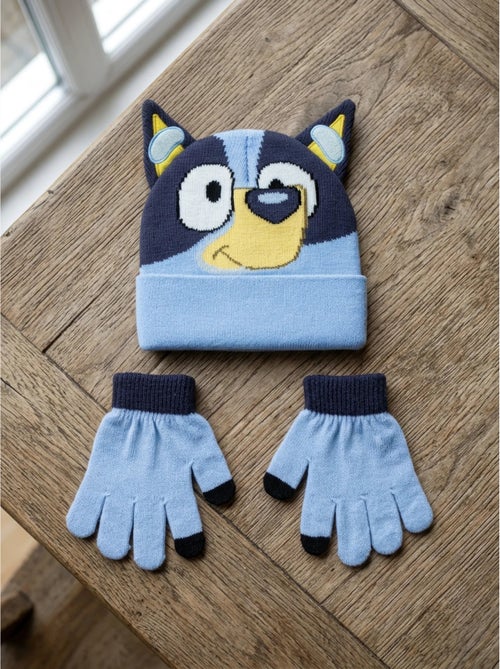 Bonnet et gants enfant en acrylique doux bluey - Kiabi Bonnet et gants enfant en acrylique doux bluey - Kiabi