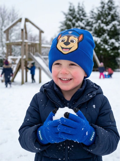 Bonnet et gants enfant en acrylique pat' patrouille nickelodeon - Kiabi