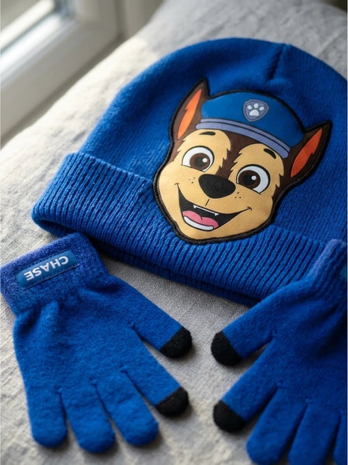 Bonnet et gants enfant en acrylique pat' patrouille nickelodeon - Kiabi