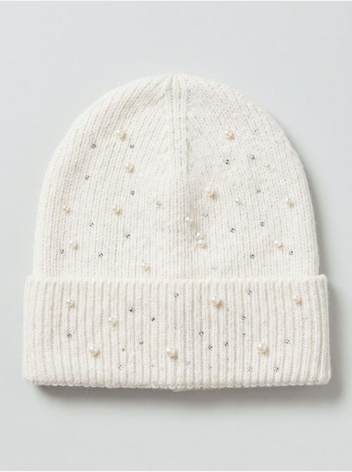 Bonnet femme en maille avec détails brillants 'Deeluxe' - Kiabi Bonnet femme en maille avec détails brillants 'Deeluxe' - Kiabi