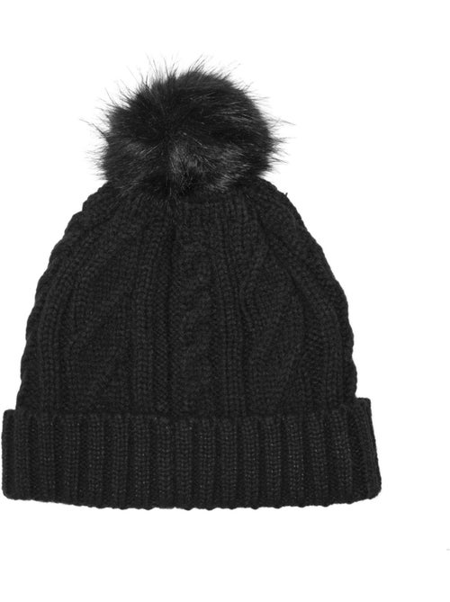 Bonnet femme Pompon Black Aulp - Kiabi
