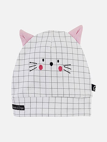 BONNET FILLE EN MOLLETON SUCRE D'ORGE