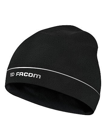 Bonnet fin polaire avec bandes réfléchissantes et logo Facom - Kiabi