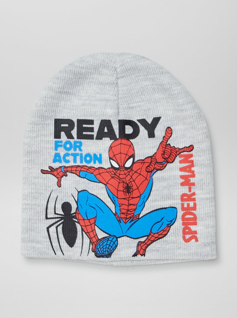 Bonnet + gants 'Spiderman' - 2 pièces Gris - Kiabi