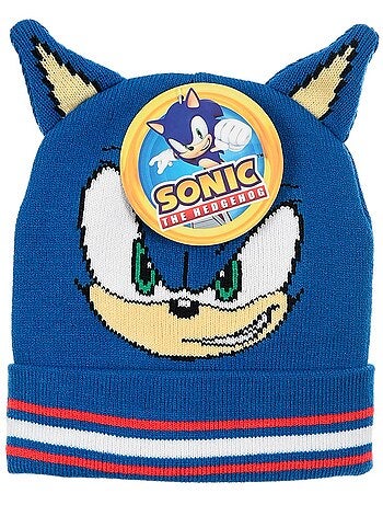 Bonnet garçon sonic - licence officielle