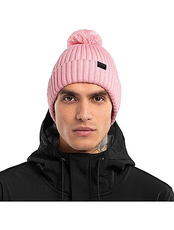 Bonnet hiver à pompon sports d'hiver homme et femme lulu