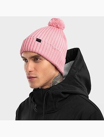 Bonnet hiver à pompon sports d'hiver homme et femme lulu