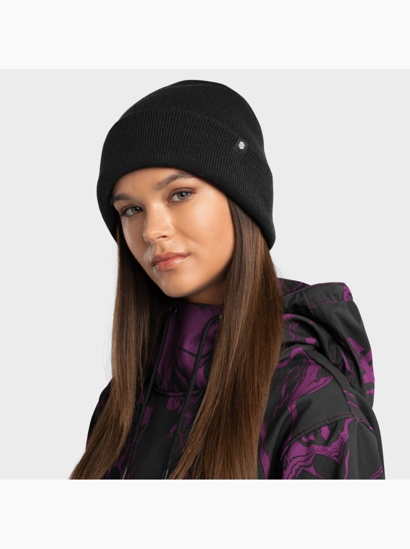 Bonnet hiver sports d'hiver homme et femme snowflake Noir - Kiabi