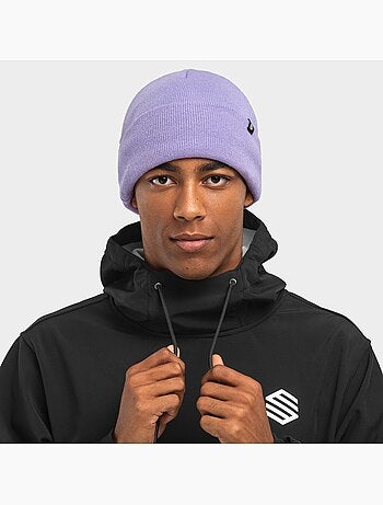 Bonnet hiver sports d'hiver homme et femme snowflake violet