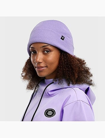 Bonnet hiver sports d'hiver homme et femme snowflake violet