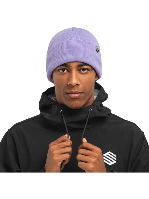 Bonnet hiver sports d'hiver homme et femme snowflake violet - Kiabi
