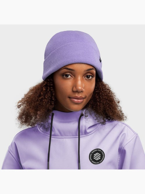 Bonnet hiver sports d'hiver homme et femme snowflake violet - Kiabi