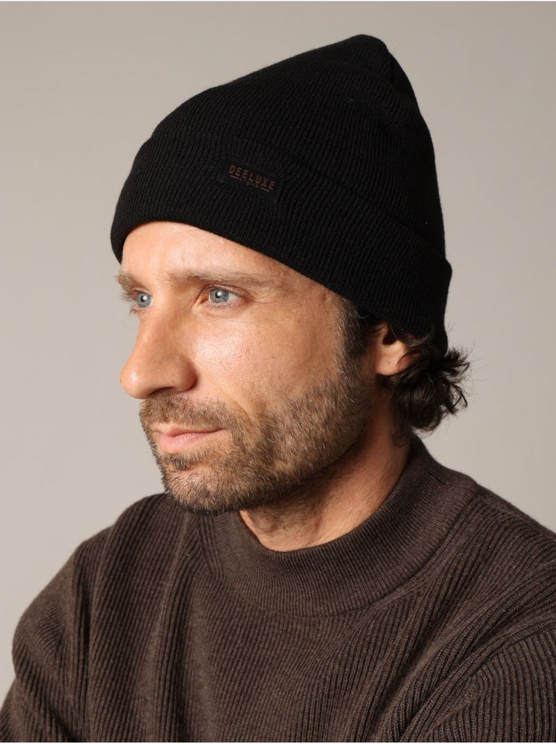 Bonnet homme maille douce 'Deeluxe' Noir - Kiabi