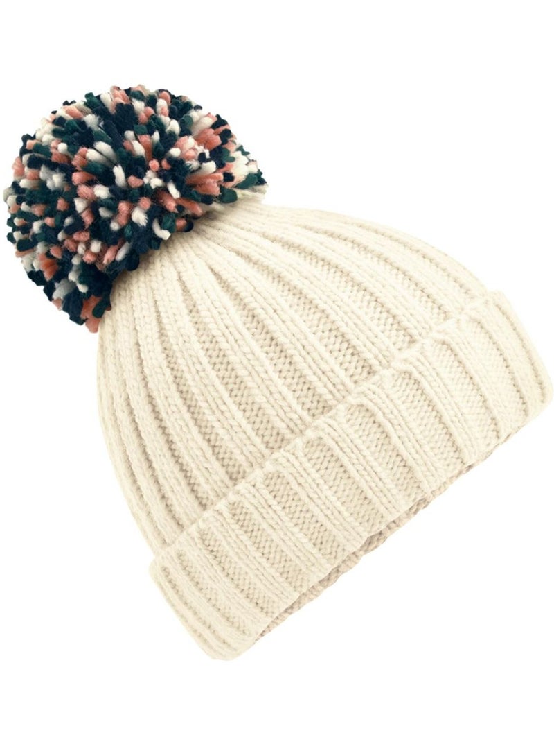 Bonnet hygge unisexe pour adultes - beechfield Blanc nacré - Kiabi