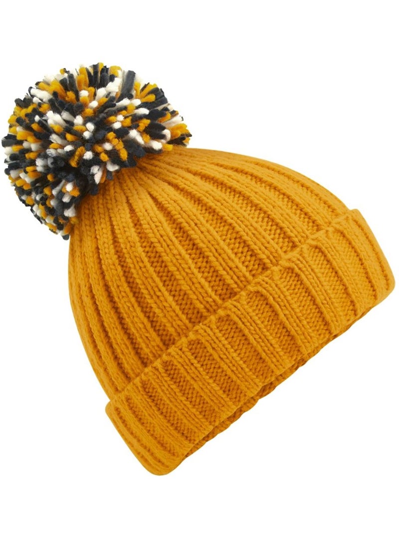 Bonnet hygge unisexe pour adultes - beechfield Jaune foncé - Kiabi