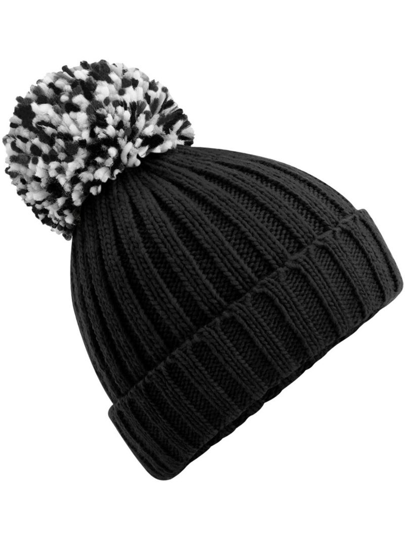 Bonnet hygge unisexe pour adultes - beechfield Noir - Kiabi