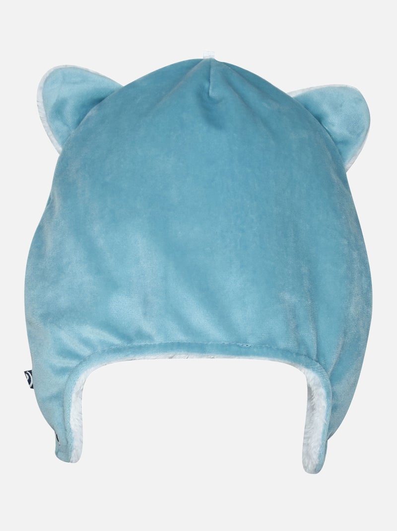 BONNET ILHAN VELOURS DOUX BEBE Bleu - Kiabi