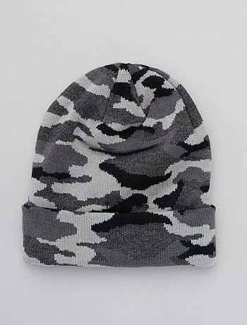 Bonnet imprimé camouflage