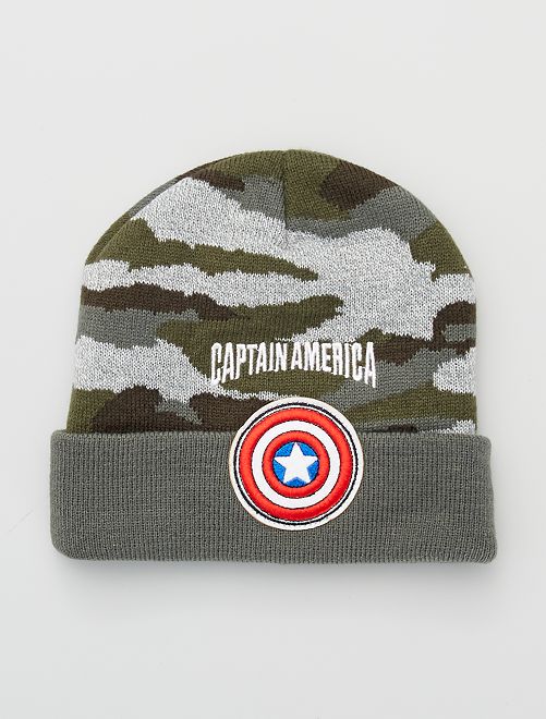 Bonnet imprimé 'Captain America'                                         kaki 
