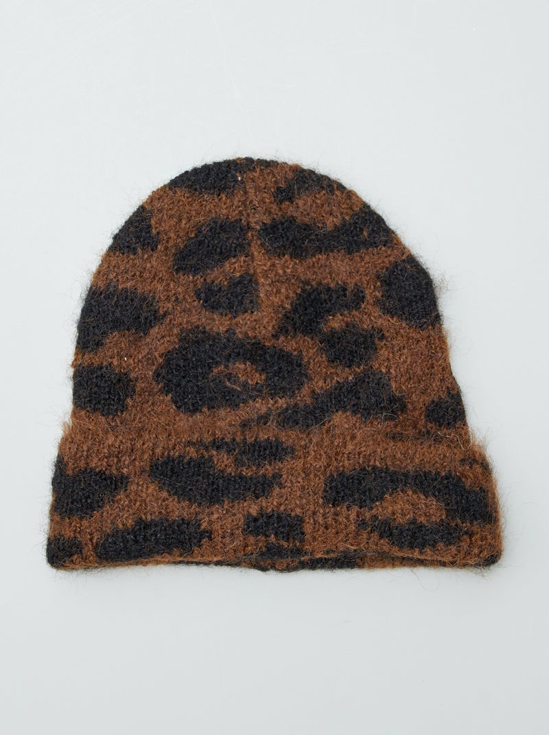 Bonnet imprimé léopard léopard - Kiabi