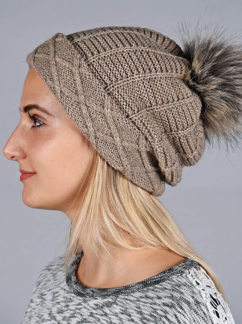 Bonnet Komin - Made in UE Marron clair - Kiabi
