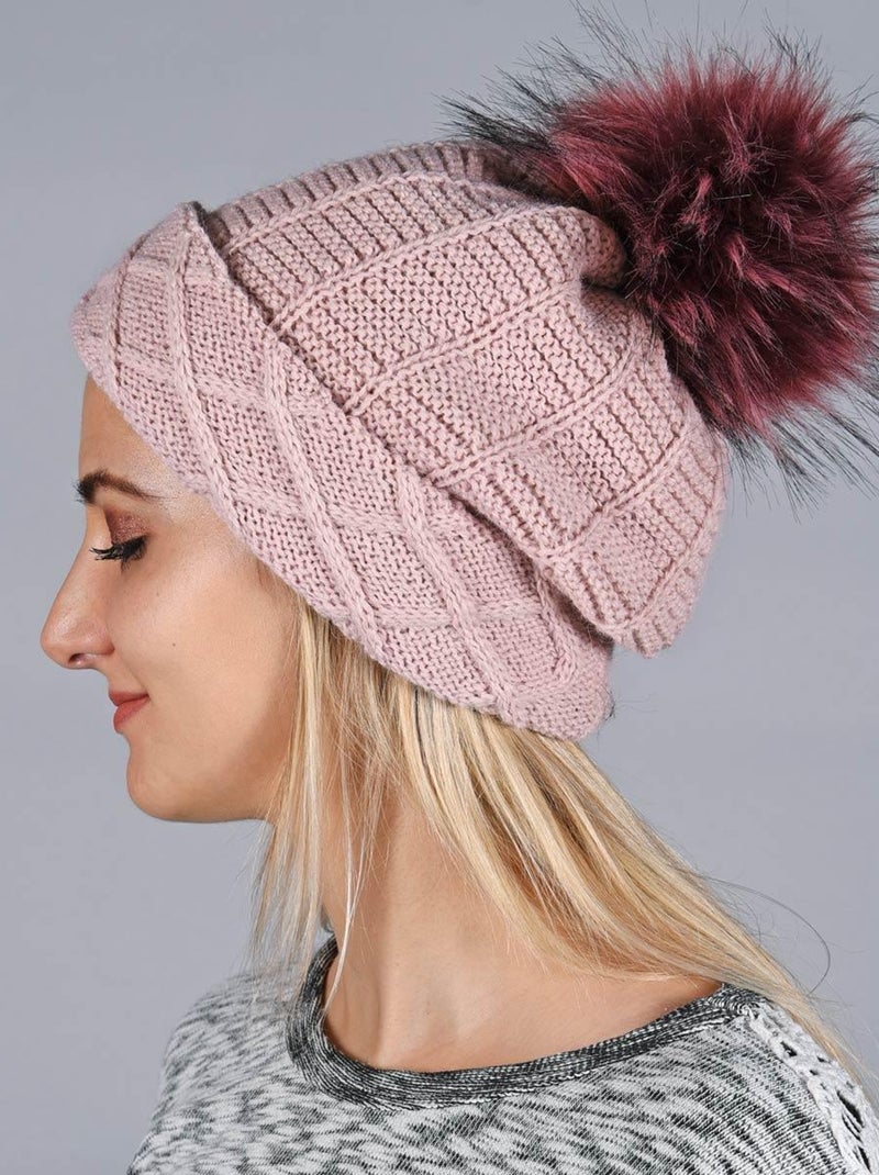 Bonnet Komin - Made in UE Vieux rose - Kiabi