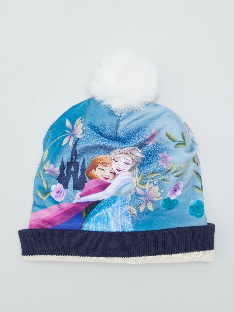 Plaid 'La Reine des neiges 2' 'Disney' - bleu - Kiabi - 7.00€