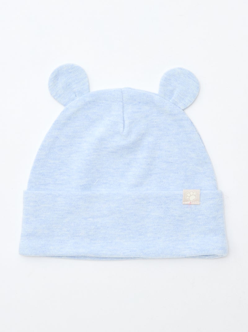 Bonnet léger avec oreilles Bleu - Kiabi