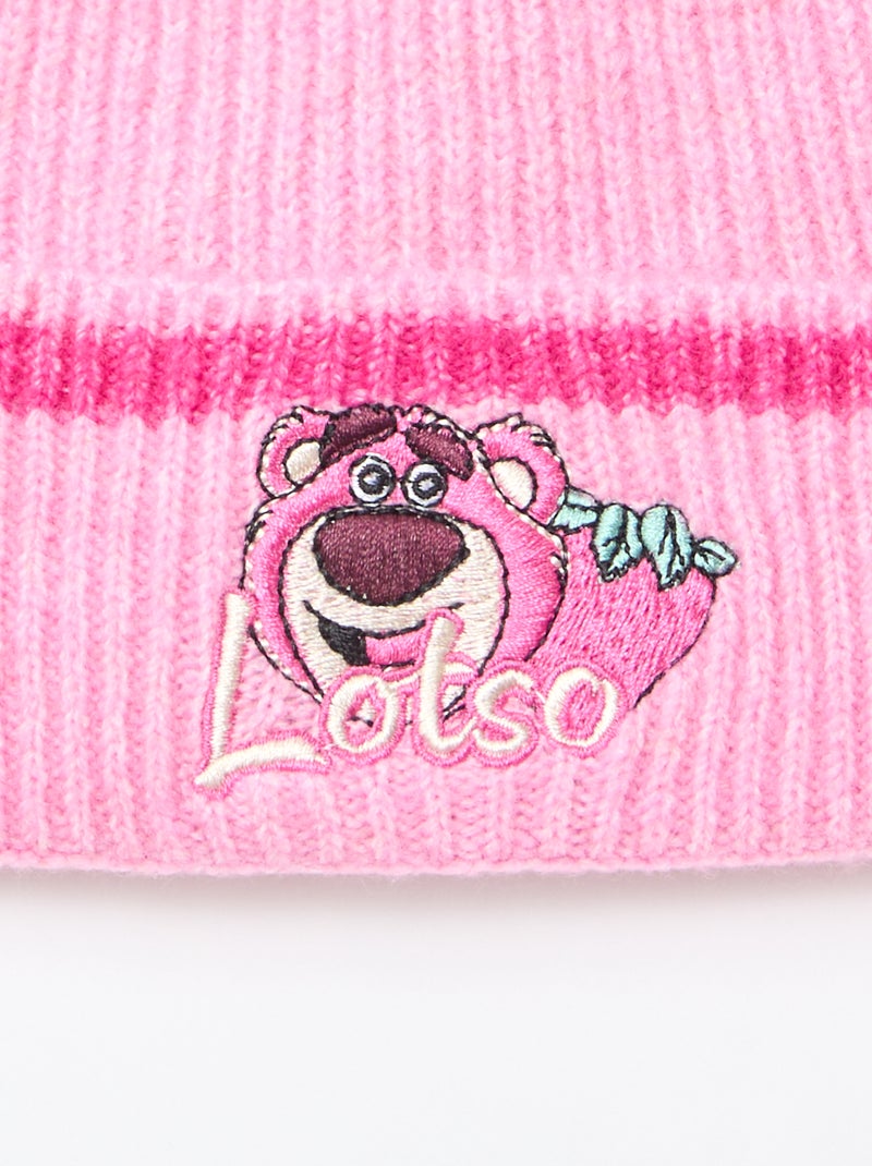 Bonnet 'Lotso' à pompon Rose - Kiabi