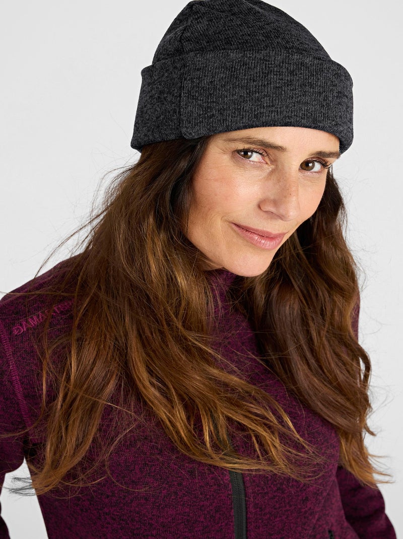 Bonnet maille polaire chaude mixte Thermolactyl - DamartSport Noir - Kiabi