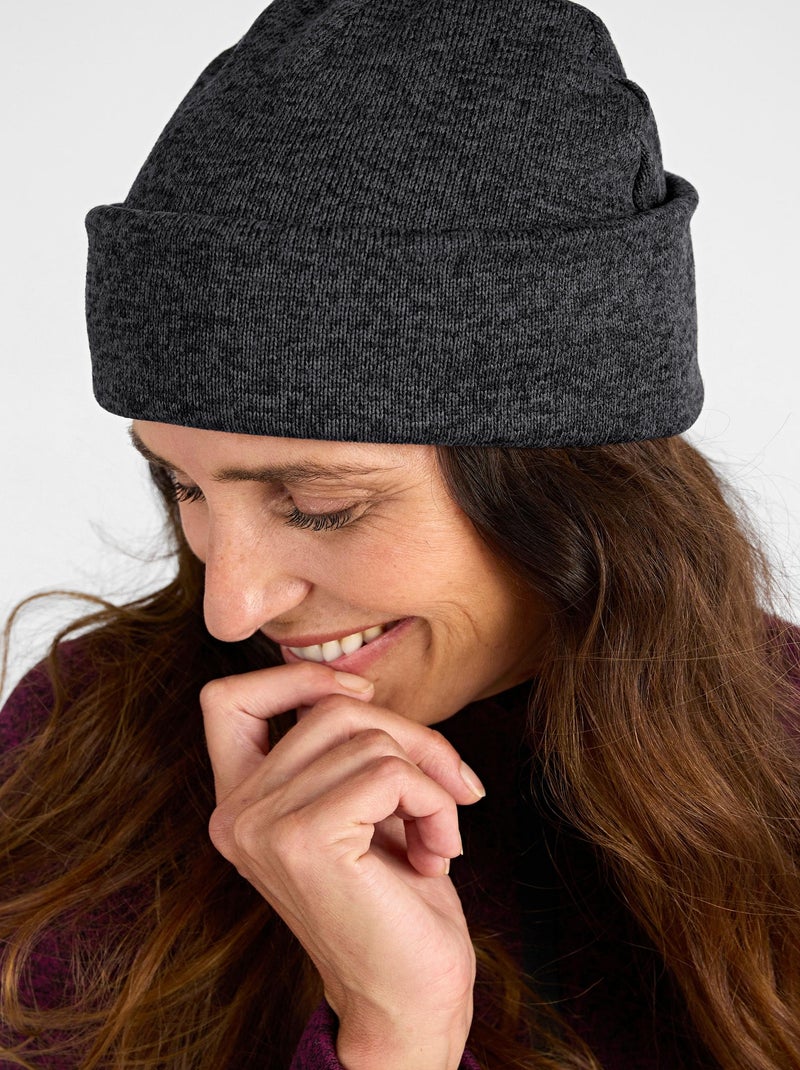 Bonnet maille polaire chaude mixte Thermolactyl - DamartSport Noir - Kiabi