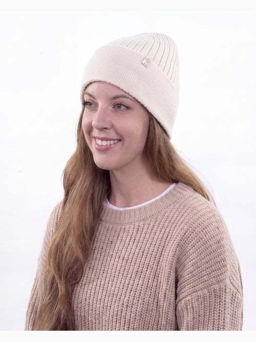 Bonnet maille soft touch taille unique extensible femme - Kiabi