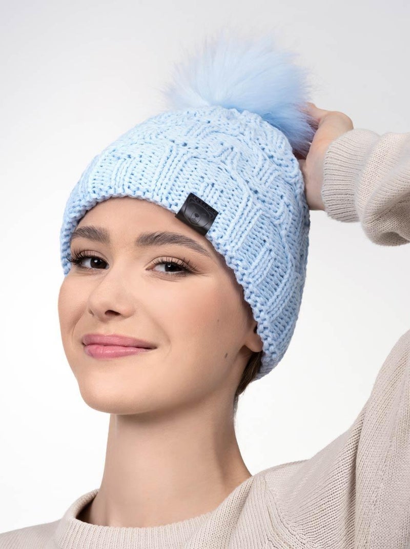 Bonnet Maribel - Made in UE Bleu ciel - Kiabi