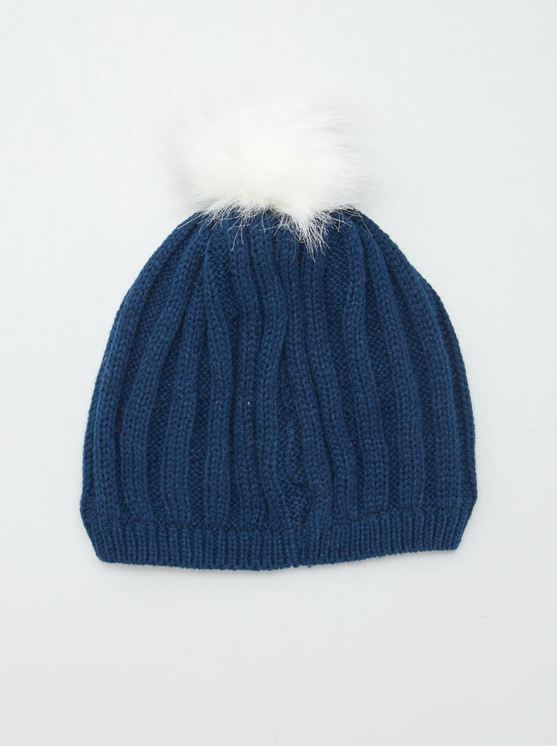 Bonnet 'Minnie' à paillettes Bleu - Kiabi