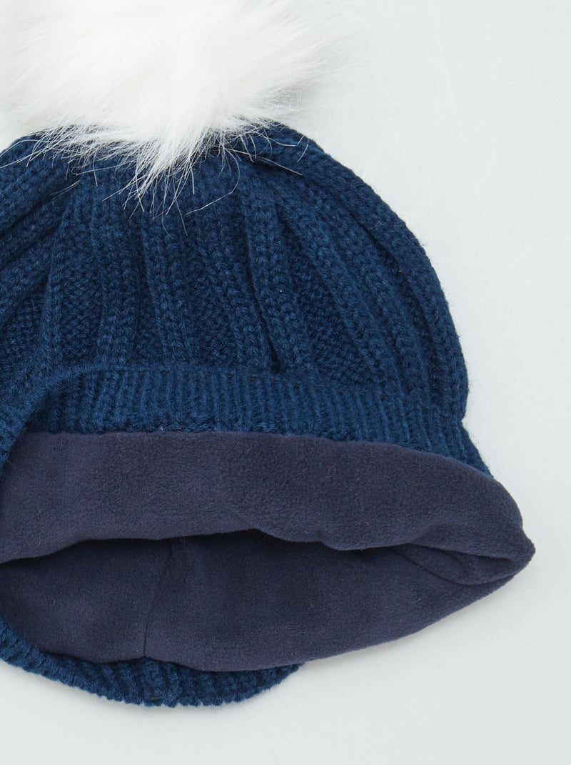 Bonnet 'Minnie' à paillettes Bleu - Kiabi