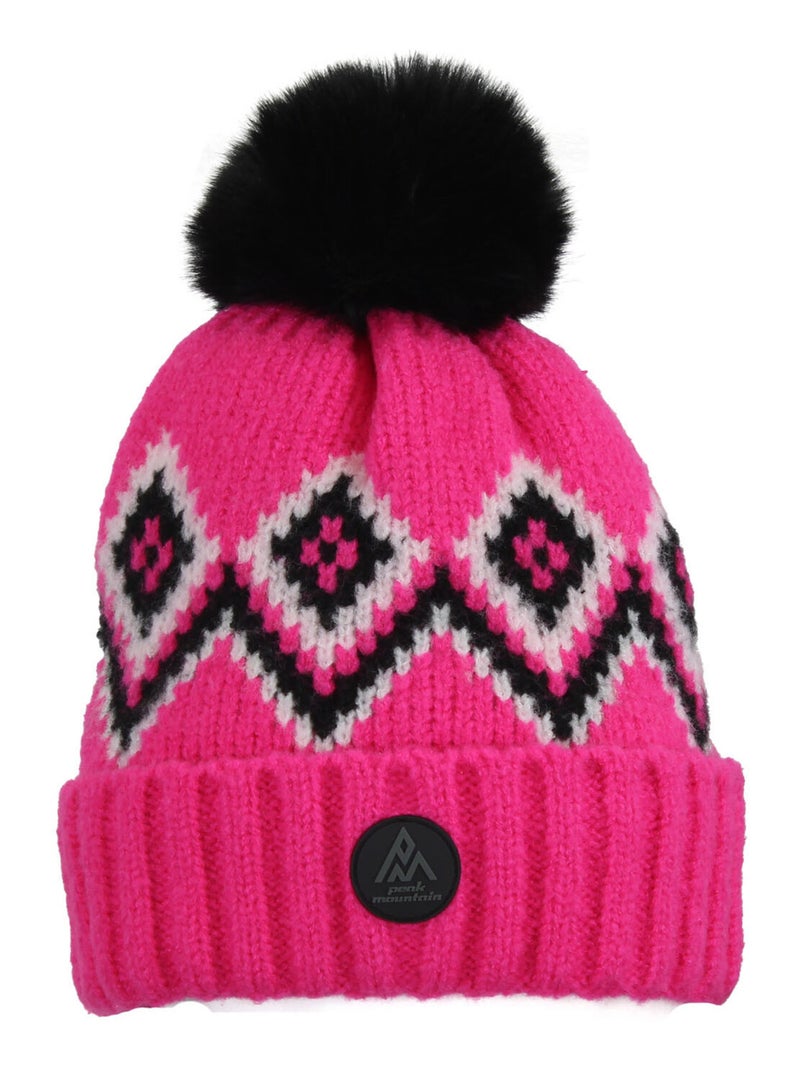 Bonnet MONCEAU - PEAK MOUNTAIN Rose fushia - Kiabi