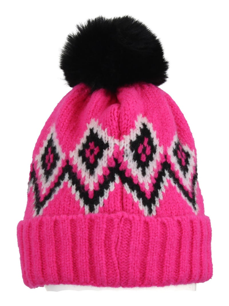 Bonnet MONCEAU - PEAK MOUNTAIN Rose fushia - Kiabi