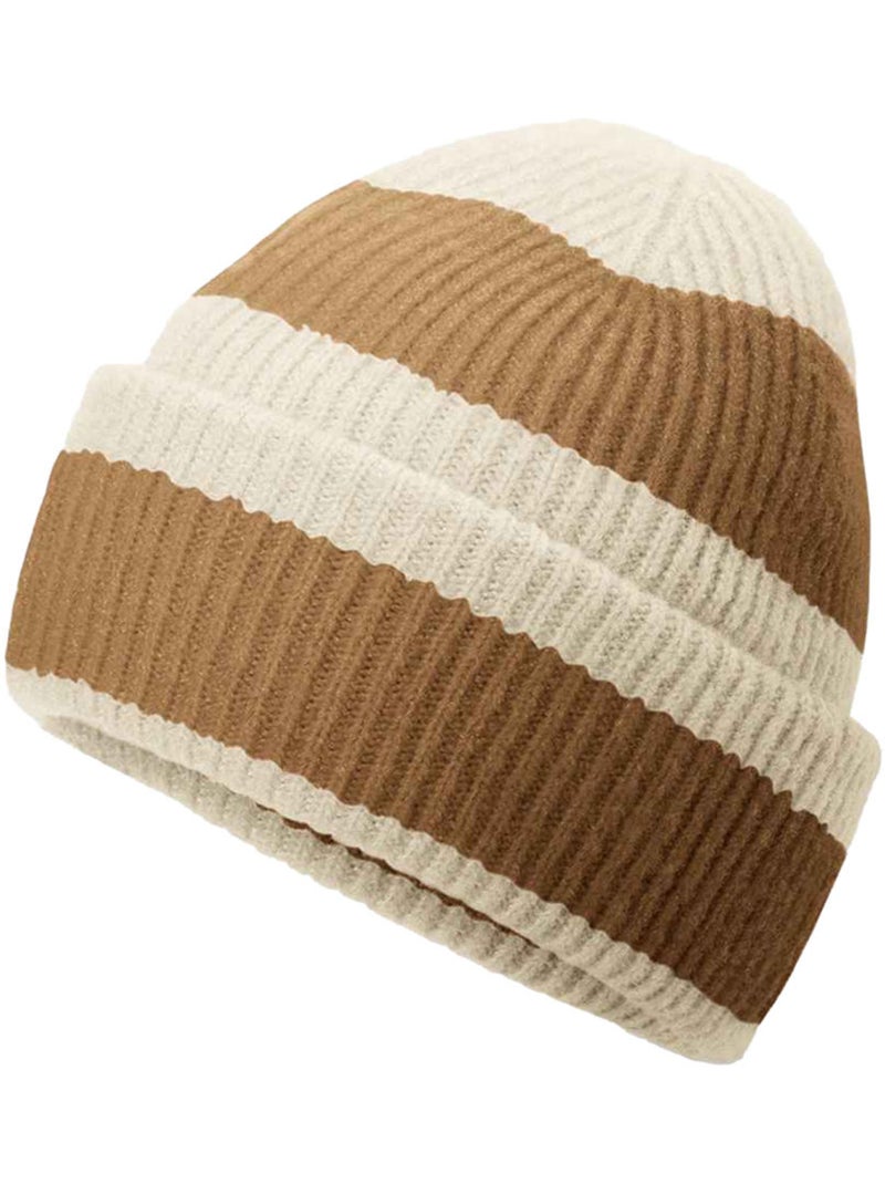 Bonnet motif/style blocs de couleurs - beechfield Beige - Kiabi