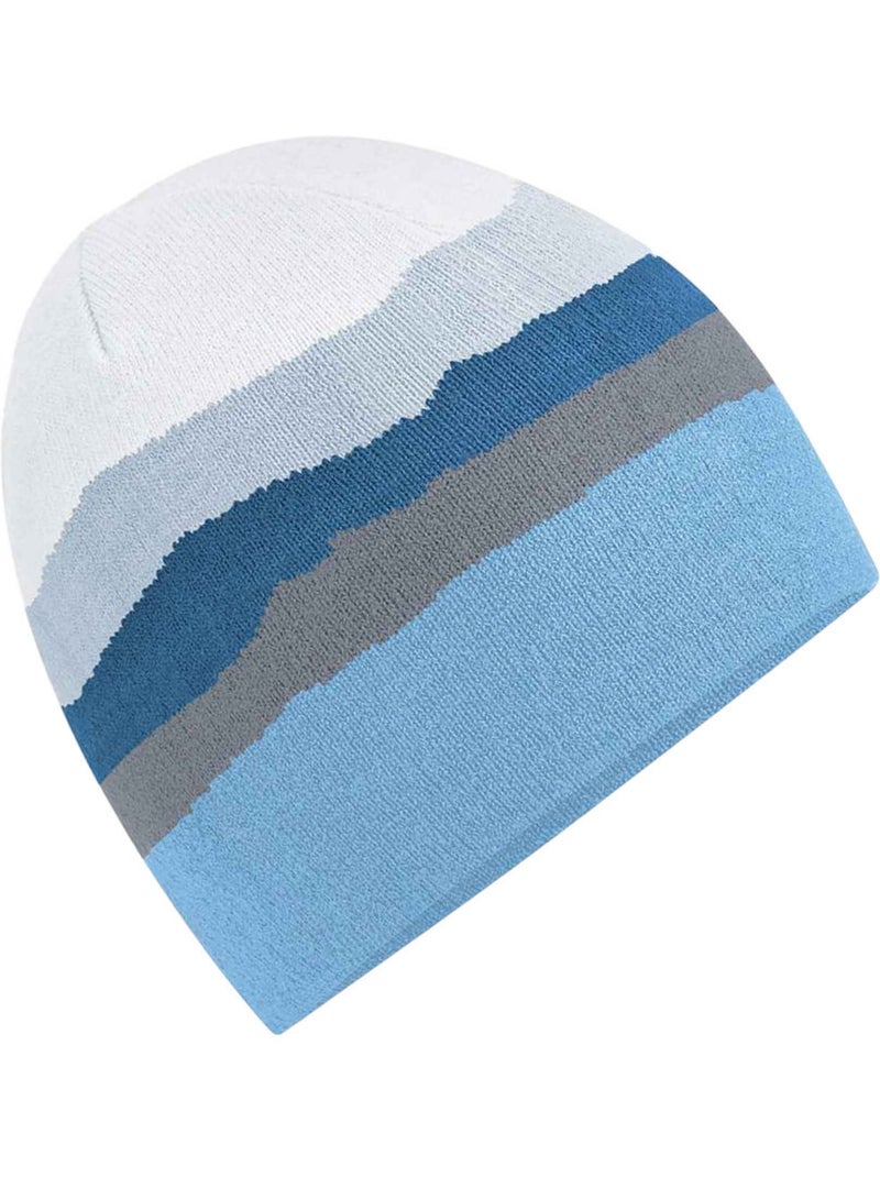 Bonnet motif/style montagne - beechfield Bleu clair - Kiabi