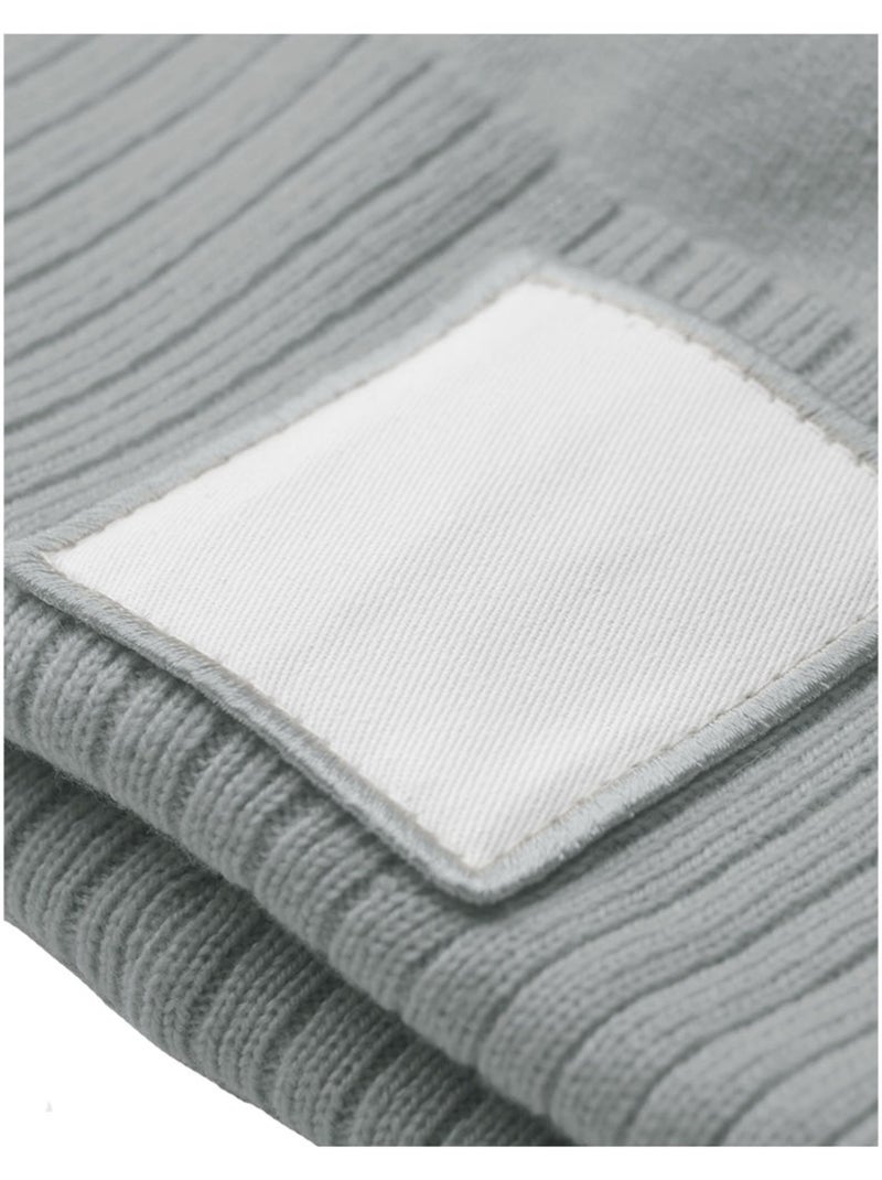 Bonnet motif/style pompon - beechfield Gris clair - Kiabi