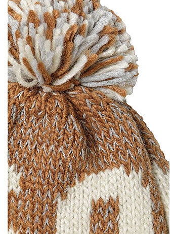 Bonnet motif/style pompon - minoti